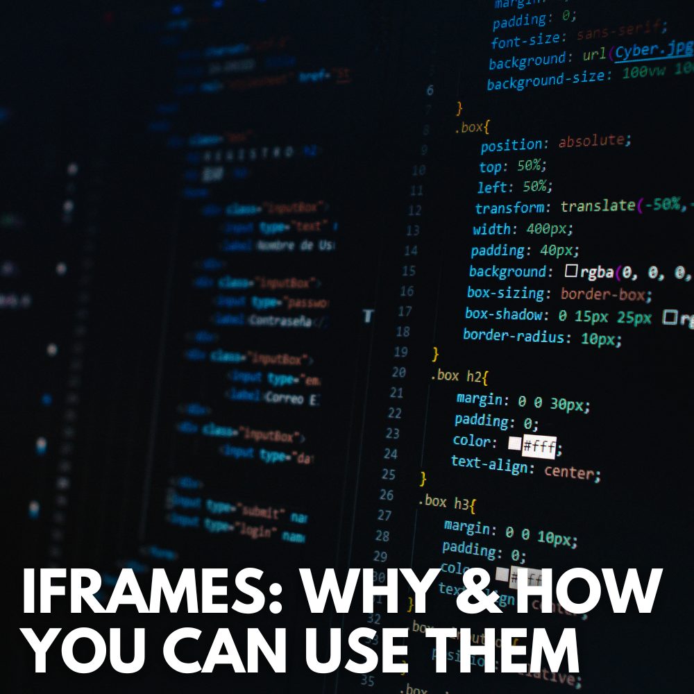 can you use iframes for affiliate marketing