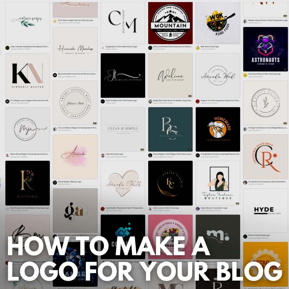 how to make a logo for your blog