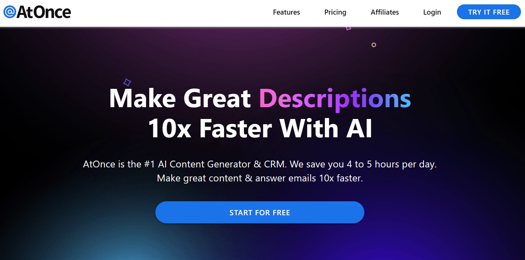 atonce ai affiliate program