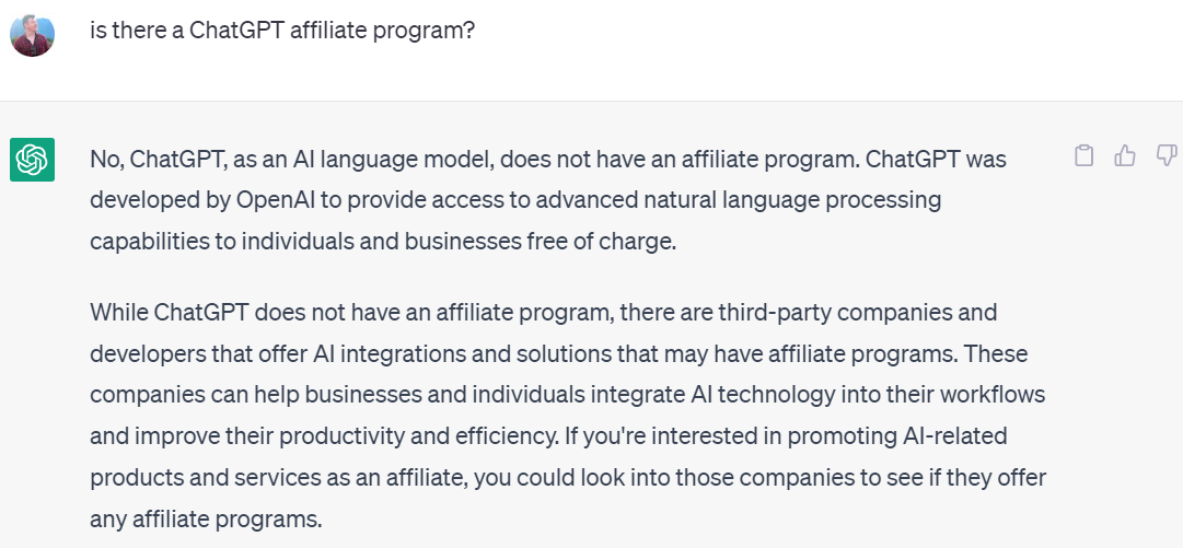 chatgpt affiliate program