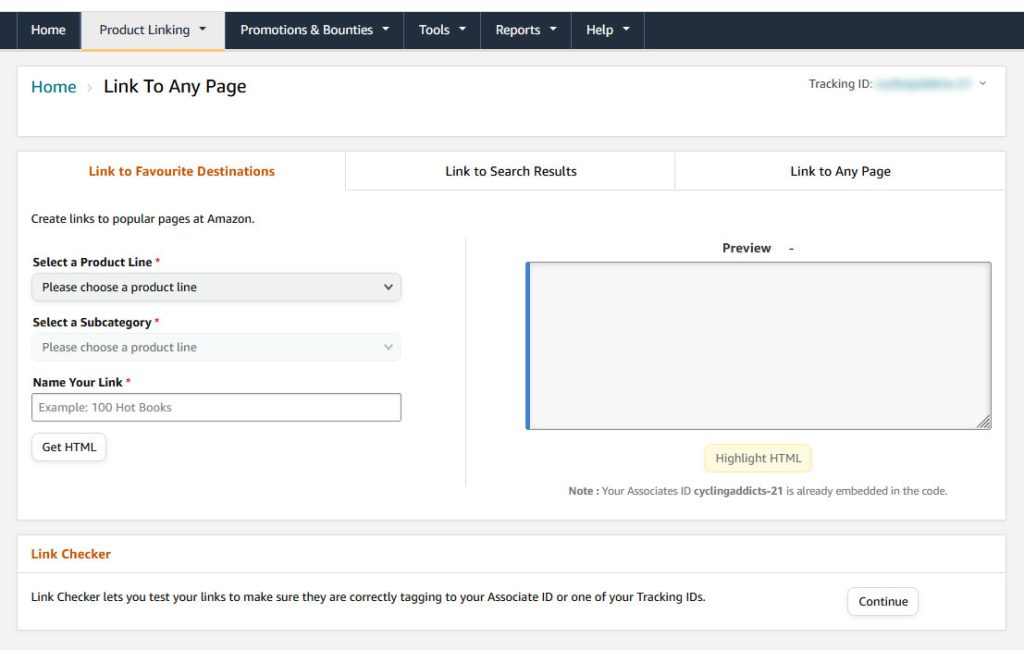 Get Amazon Affiliate Link