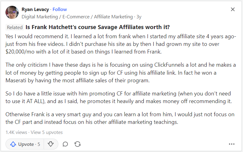 savage affiliates by franklin hatchett criticism