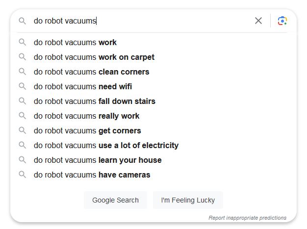 Google Autosuggest Example