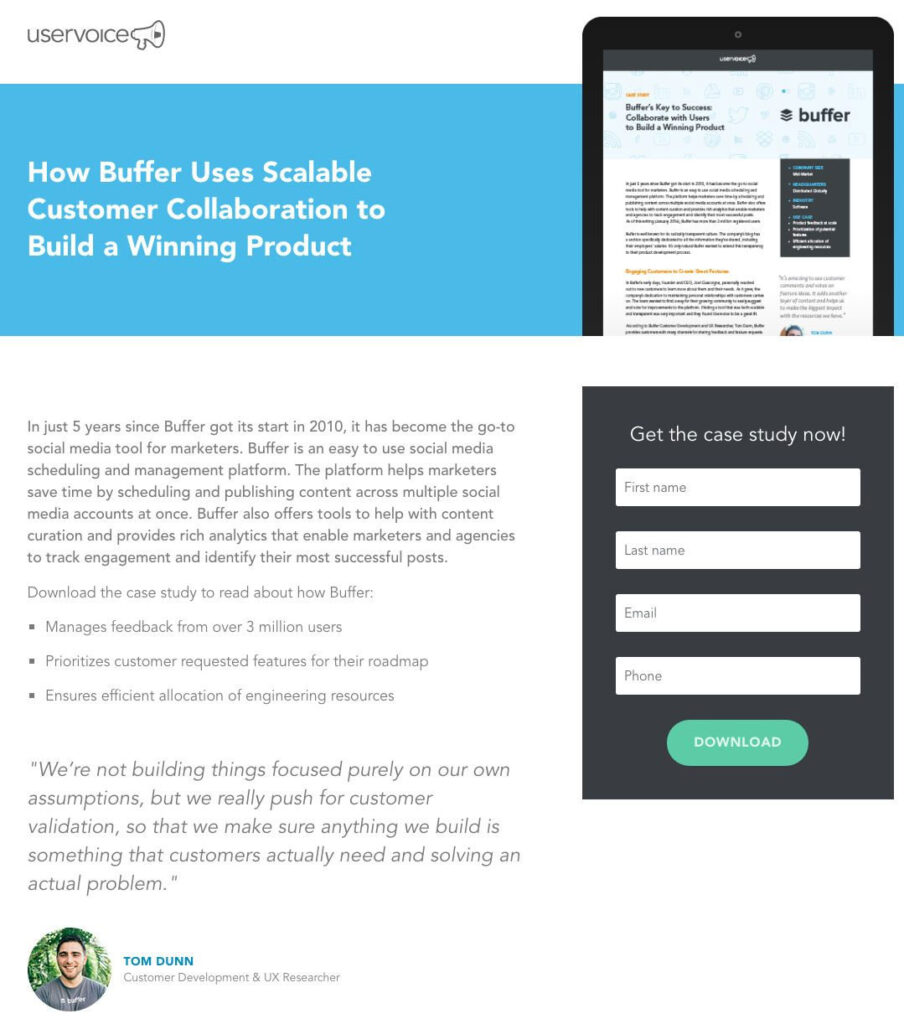 Long Form Landing Page Example