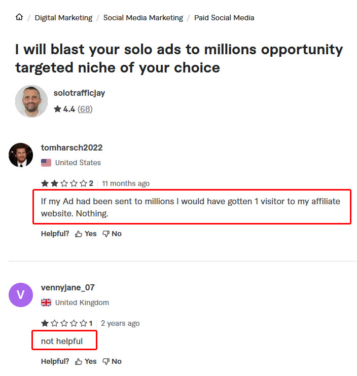 Solo Ads Reviews